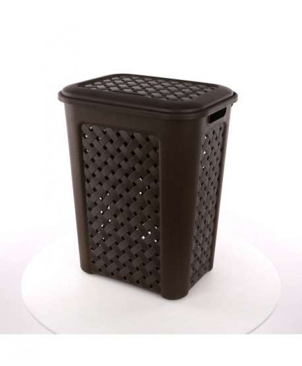 Kosz na pranie bieliznę / brudownik Arianna 50,7 l brązowy