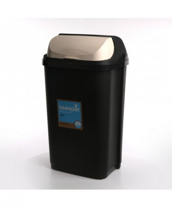 Kosz na śmieci uchylny Keeeper Rasmus 50 l, grafitowy