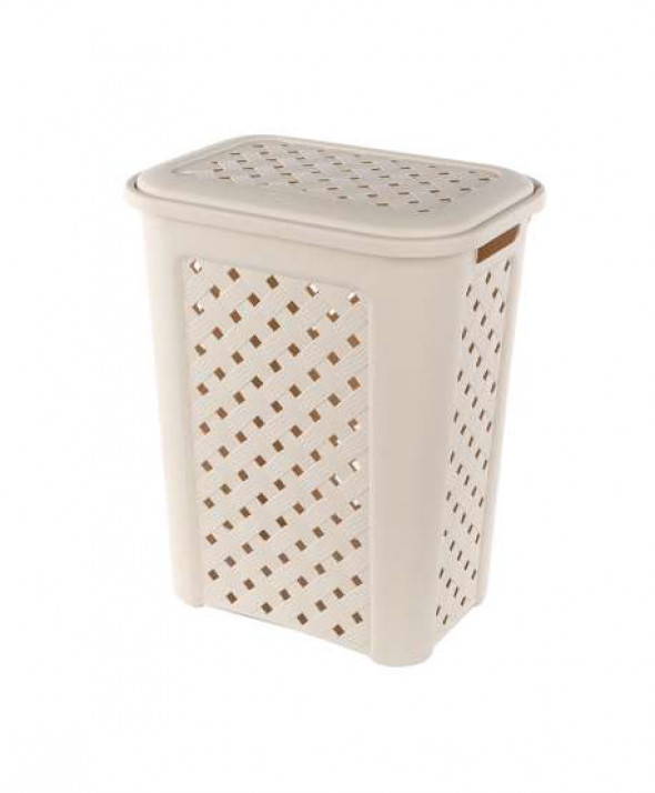 Kosz / pojemnik na pranie Arianna 30 l kremowy