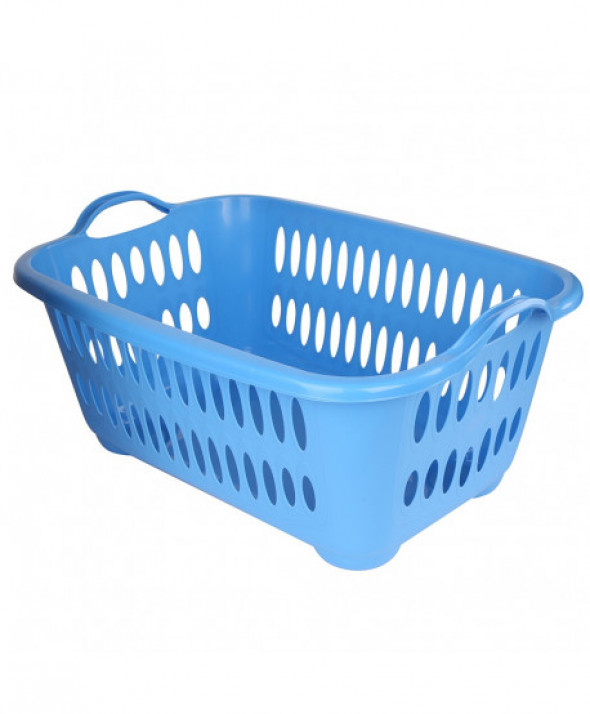 Kosz / pojemnik na pranie, do przechowywania łazienkowy Tontarelli Cover Line 41 l niebieski