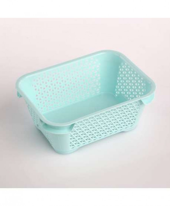 Koszyk do przechowywania Mirko plastikowy seledynowy 16 x 12 cm