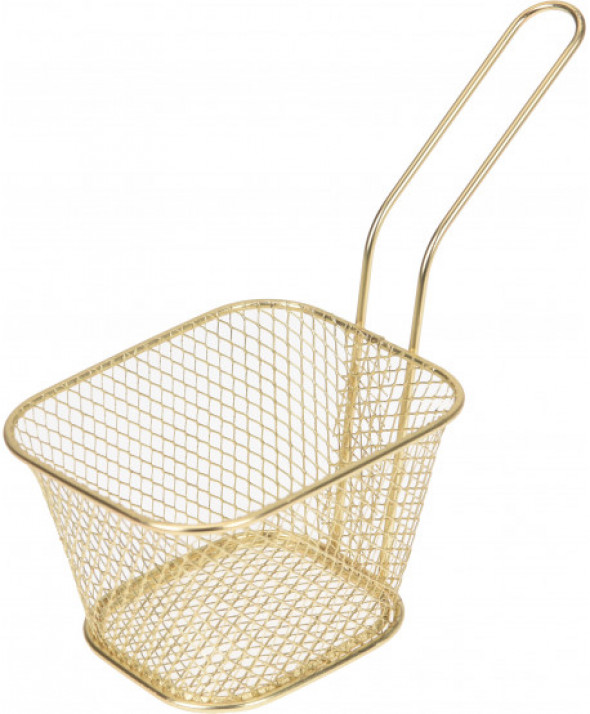 Koszyk metalowy z rączką 10X8X7 cm