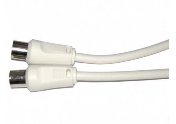 KPO2735F-10 Kabel tv - video biały 10m