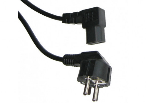 KPO2772B-3 Kabel zasilający sieciowy do komputera kątowy 3m