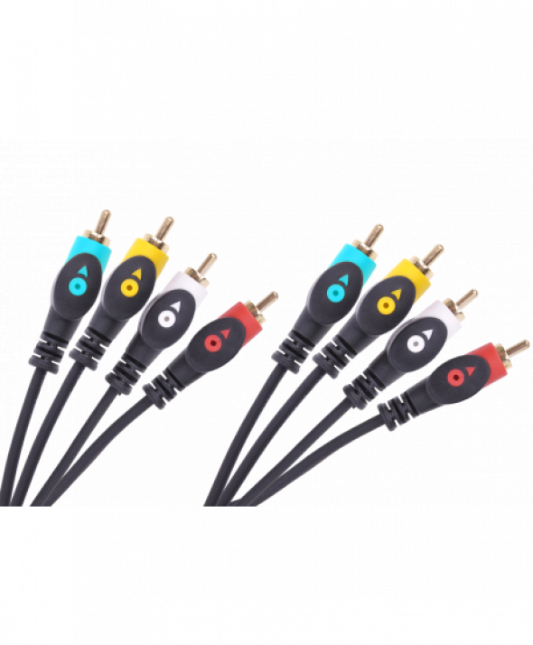 KPO3906-1.8 Kabel 4RCA-4RCA 1.8m Cabletech economic