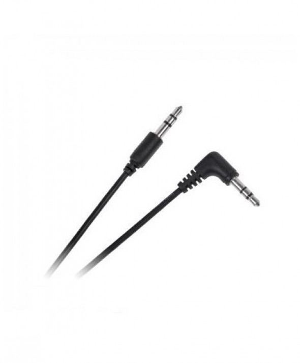 KPO3965-0.5 Kabel jack 3.5 wtyk - jack 3.5 wtyk 0.5m kątowo-prosty Cabletech