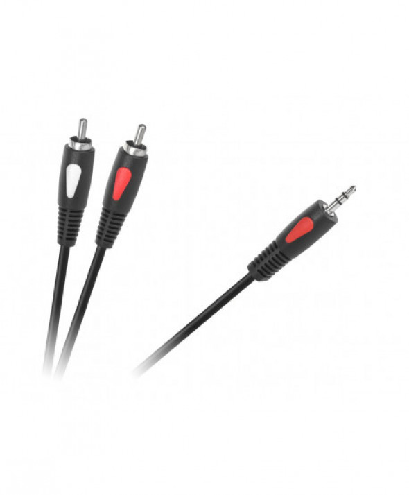 KPO4004-5.0 Kabel wtyk jack 3.5-2RCA 5.0m Cabletech Eco-Line