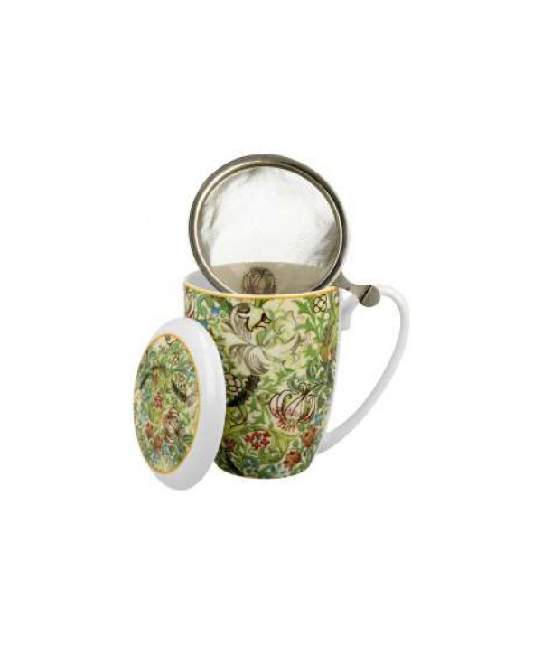 Kubek 380 ml z zaparzaczem GOLDEN LILLY by William Morris