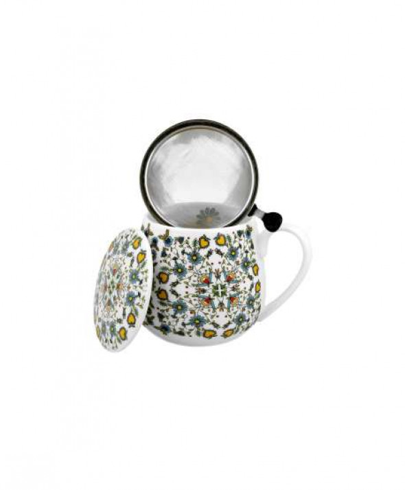 Kubek baryłka z zaparzaczem 430 ml wzór KASZUBSKI