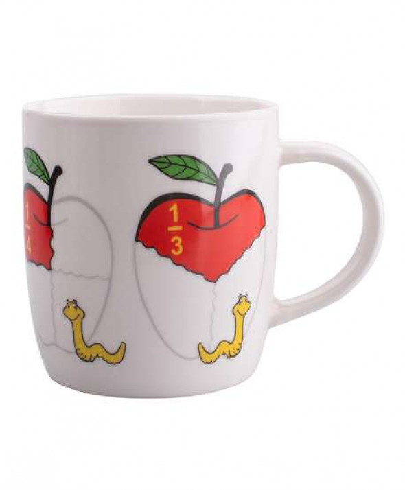 Kubek dla dzieci porcelanowy Szkoła, dekoracja Ułamki 300 ml