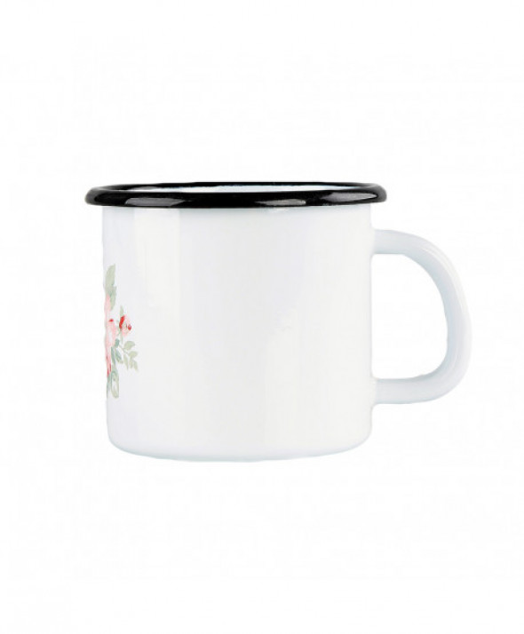 Kubek emaliowany Silesia Rybnik Róża Paryska 0,45 l