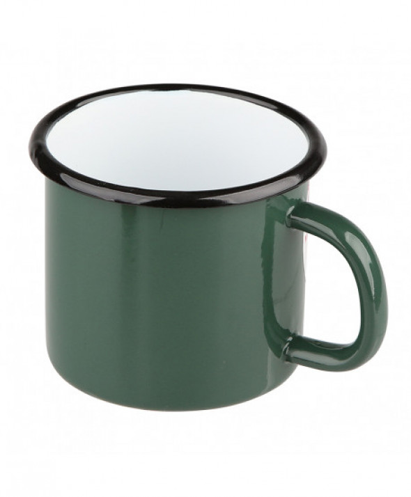 Kubek emaliowany Silesia Rybnik zielony 0,3 l