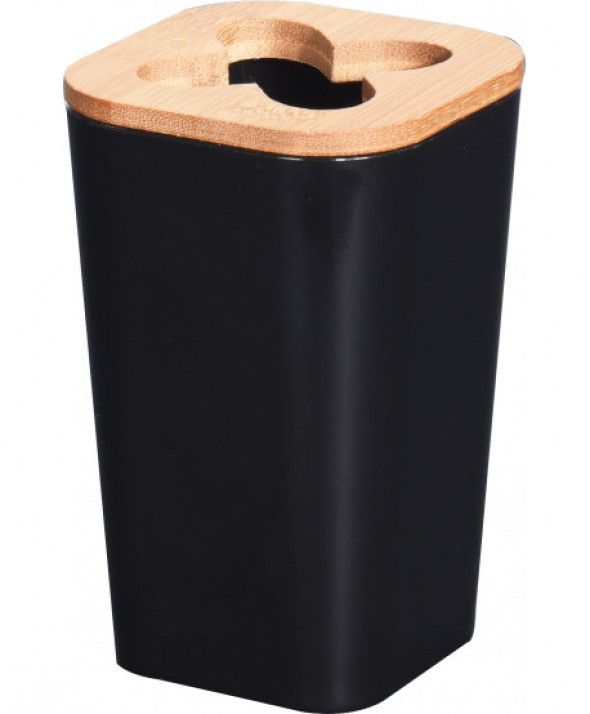 Kubek na szczoteczki 7x11cm PS czarny