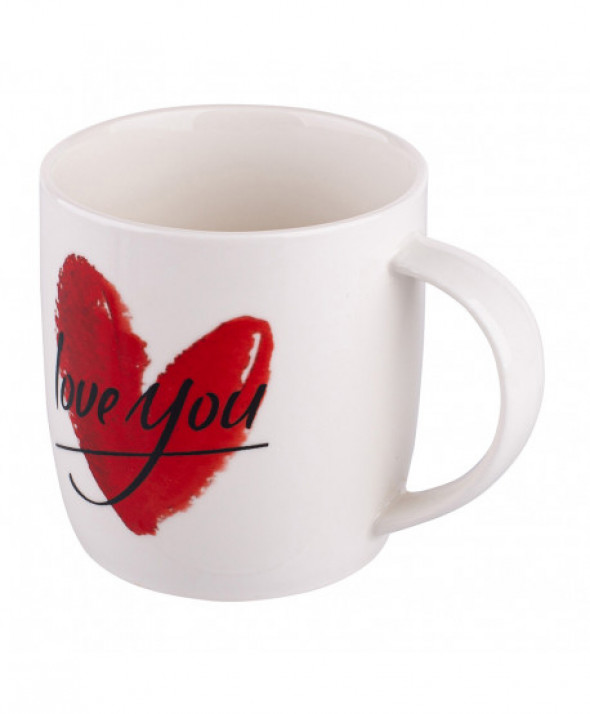 Kubek na Walentynki porcelanowy Love you 300 ml