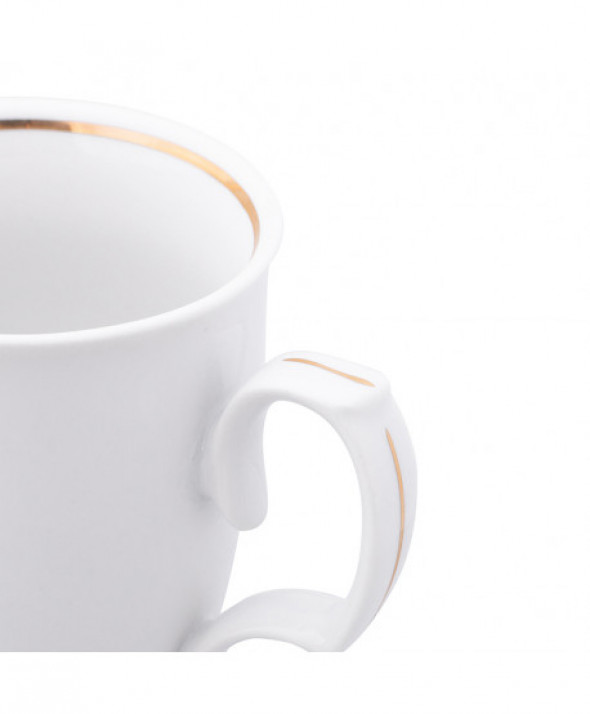 Kubek porcelana Karolina MariaPaula Złota Linia 360 ml