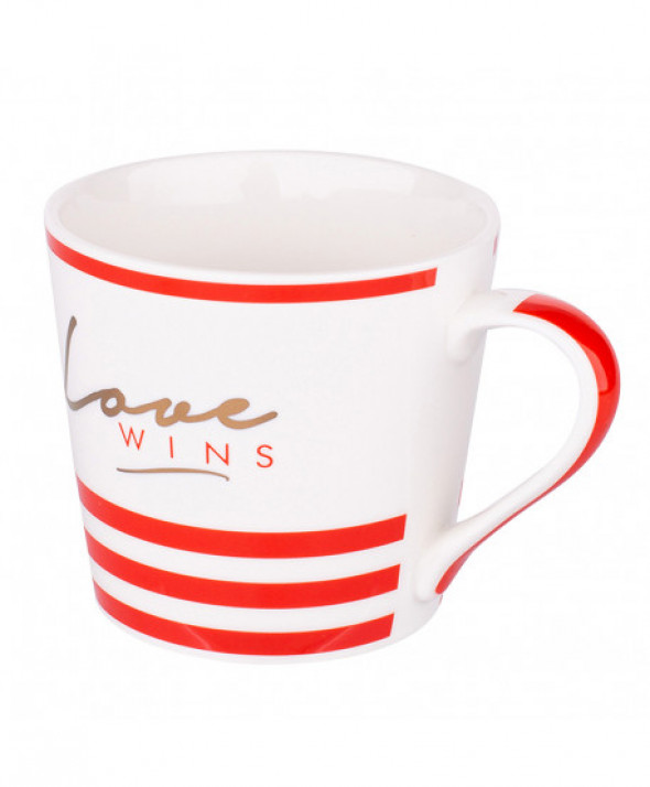 Kubek porcelanowy  350 ml, dekoracja Love