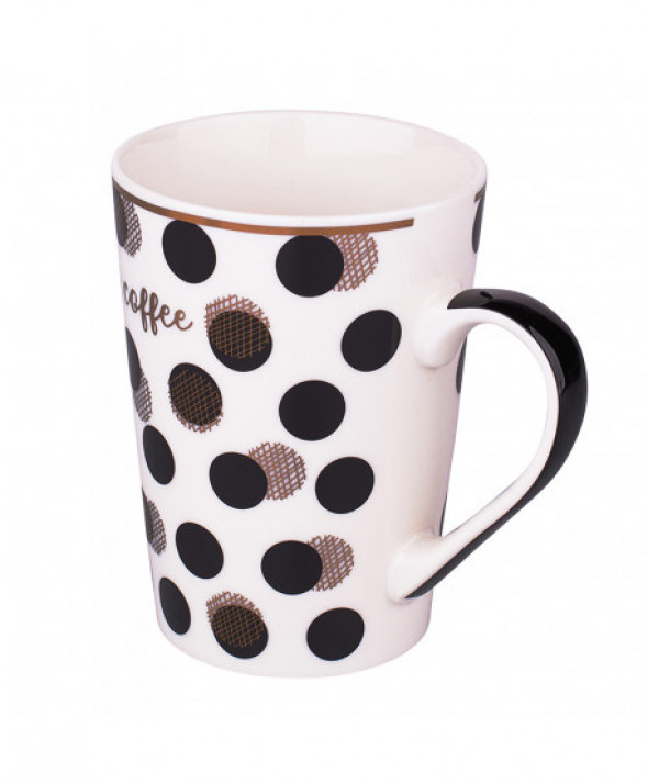kubek porcelanowy 450 ml, dekoracja Modern Coffee I