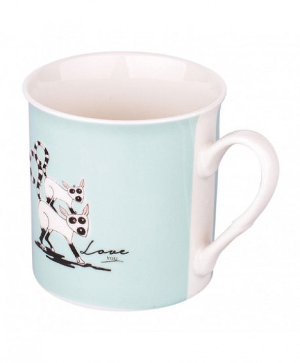 Kubek porcelanowy dla dzieci dekoracja Lemur 250 ml