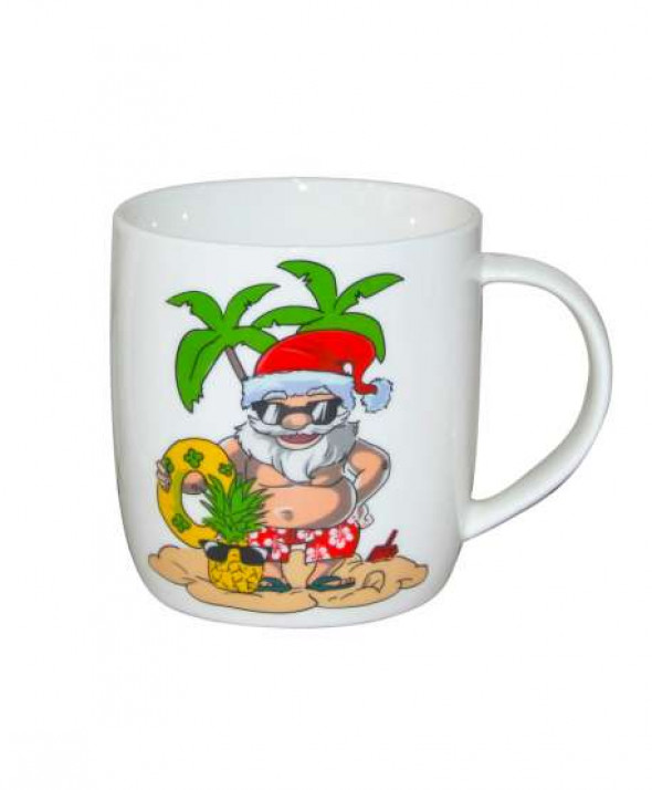 Kubek porcelanowy  Mikołaj na wakacjach 300 ml