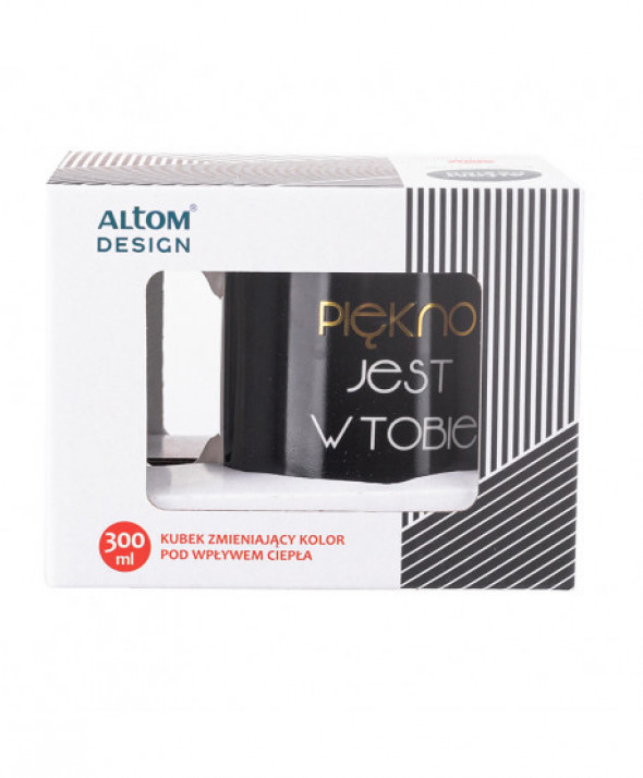 Kubek porcelanowy Modern Woman 300 ml, dekoracja A ( zmieniająca kolor )