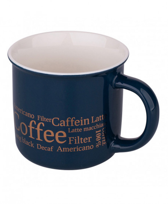 Kubek porcelanowy  morski 300 ml, dekoracja Coffee