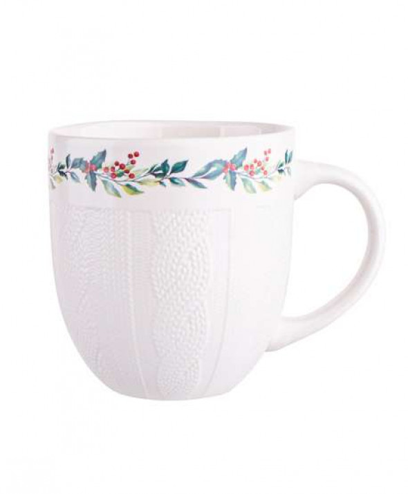 Kubek porcelanowy na prezent  Winter Garland 500 ml