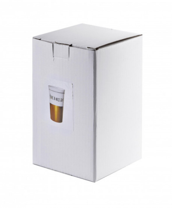 Kubek porcelanowy z pokrywką 410ml +zaparzacz GOLD CHIC