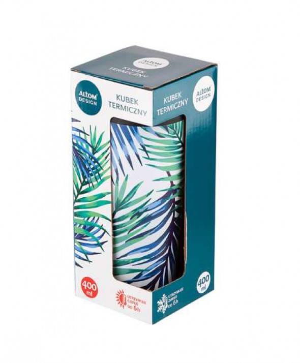 Kubek termiczny do herbaty i kawy / napojów gorących i zimnych / samochodowy Botanical 400 ml