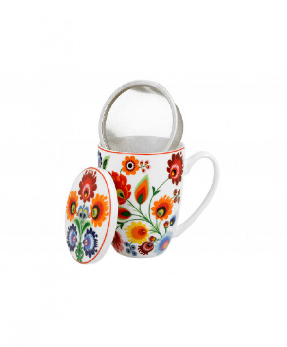 Kubek z zaparzaczem 420 ml ŁOWICZ