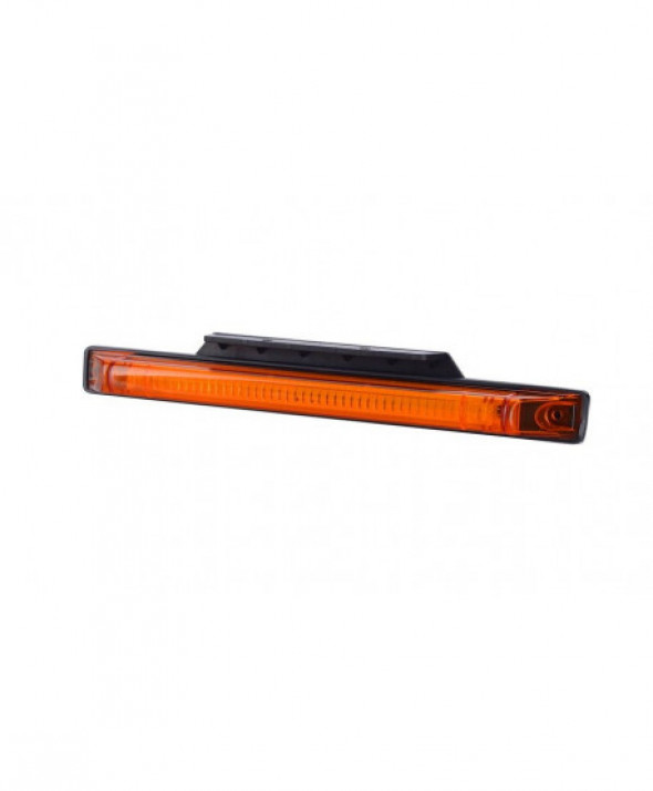Lampa obrysowa z odblaskiem hor 61, diodowa 12/24v pomarańczowa (wieszak+zacisk 0,5m)