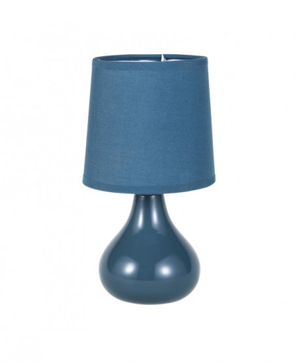 Lampa stołowa dekoracyjna na ceramicznej podstawie morska