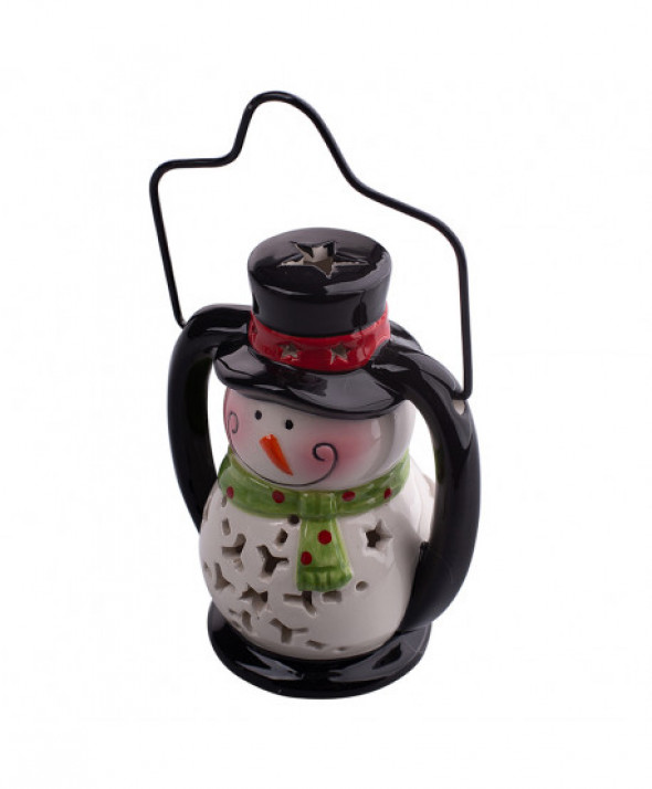 Lampion / latarenka świąteczna Bałwanek