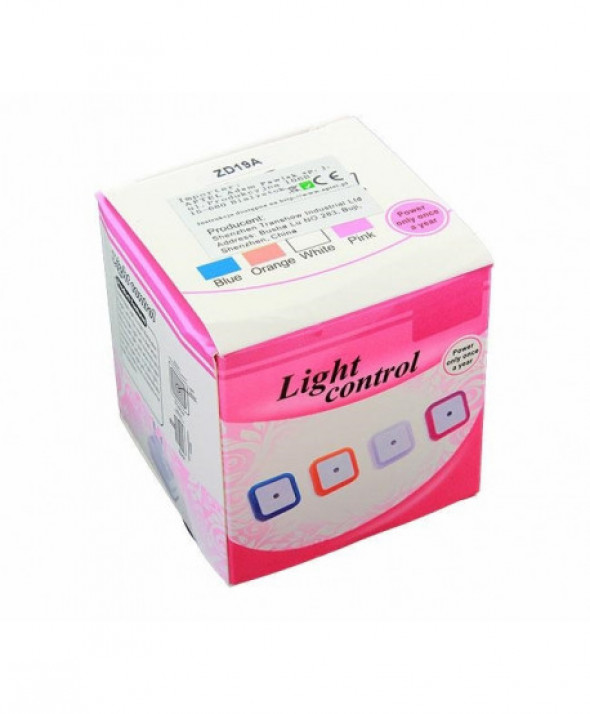 Lampka nocna led czujnik zmierzchu niebieska