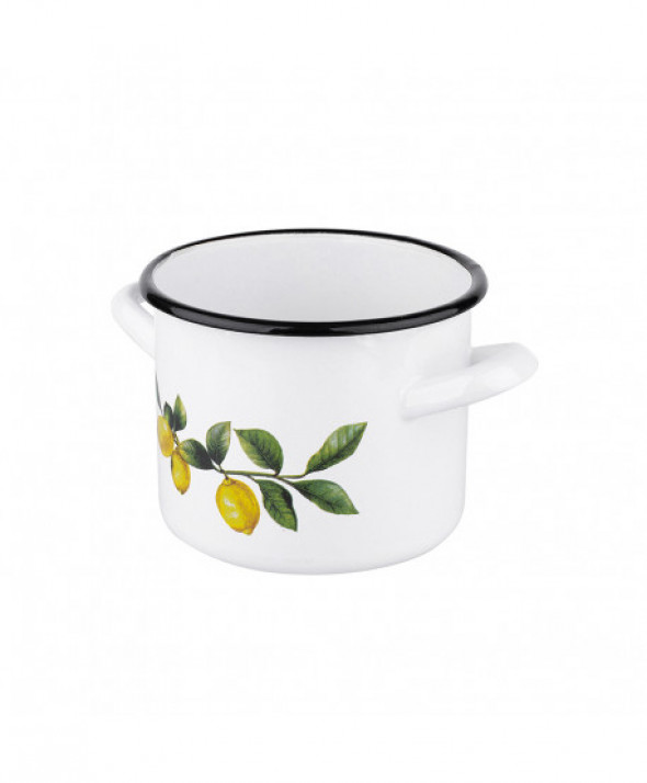 LEMON GARNEK PROSTY 2,4L ŚR.16CM WYS.12CM BIAŁY