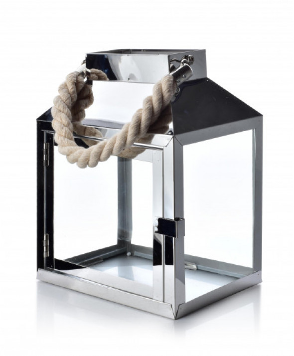 LEONARDO SILVER LATARNIA                 20x13.5xh24.5 cm