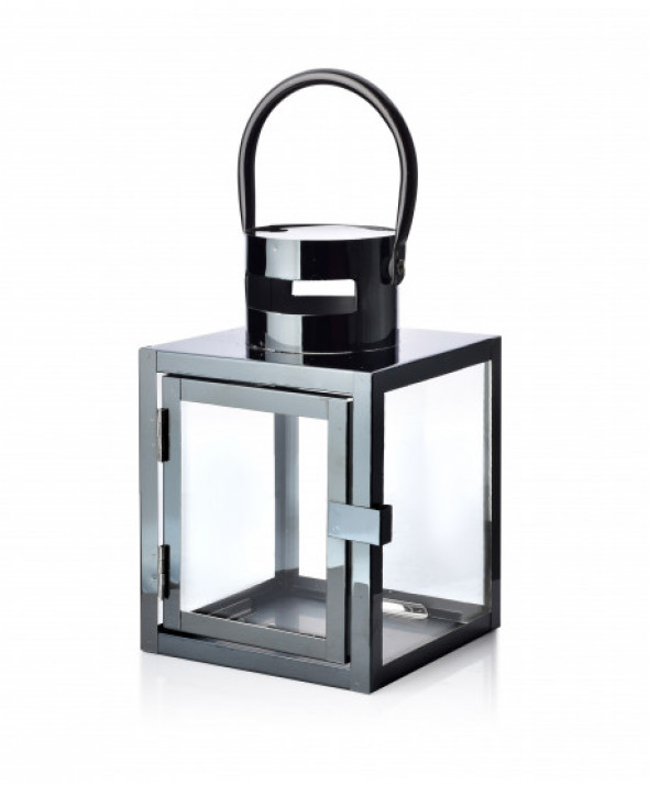 LEONE BLACK LATARNIA                    12x12x19 cm