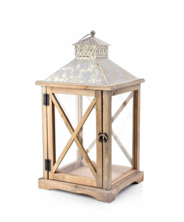 LEVI NATURAL LATARNIA                   24x22x46cm