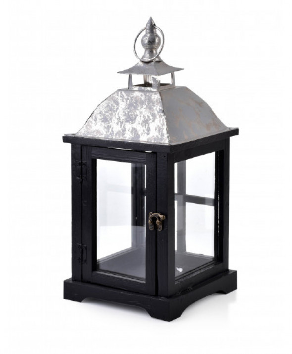 LEVI SILVER LATARNIA                    20x20x43cm