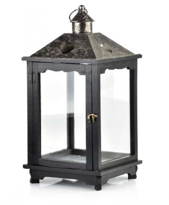 LEVI SILVER LATARNIA XL                 25x25x52cm