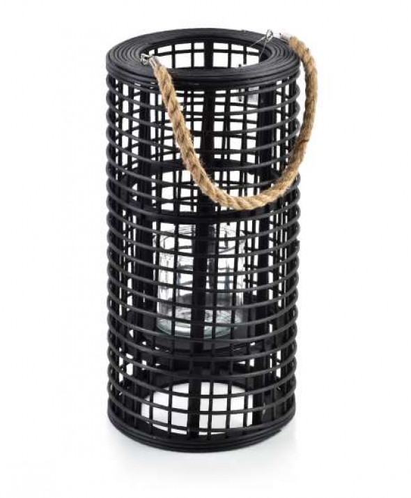 LUCIE BLACK Lampion h50x24.5cm