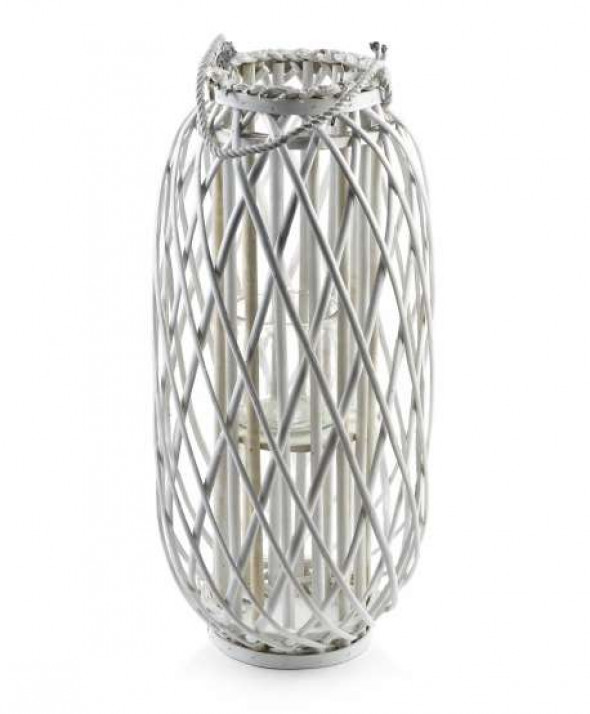 LUCIE WHITE Lampion h60x18cm