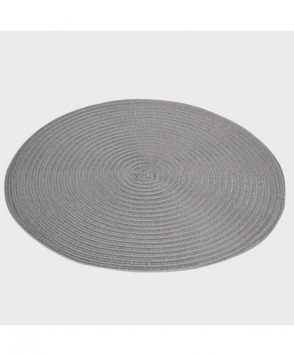 MATA SŁOMKOWA 38CM SREBRNA SZARA