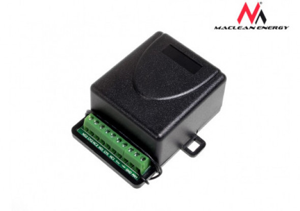 MCE88 Sterownik radiowy 2 kanały, 2 piloty, do alarmu, garażu, stały kod