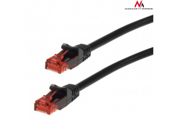 MCTV-300 B 47253 Przewód kabel patchcord UTP cat6 wtyk-wtyk 0,5m czarny
