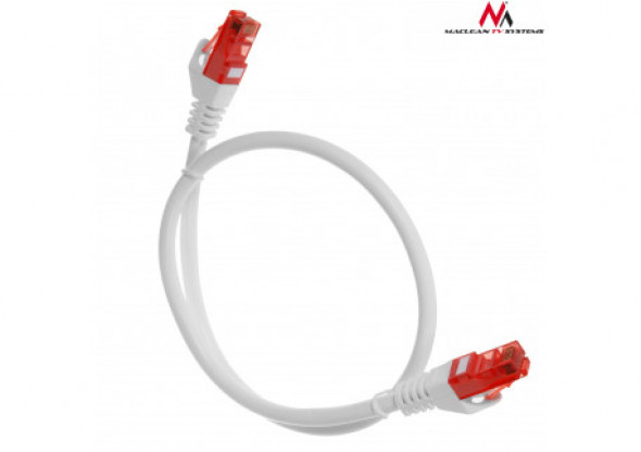 MCTV-300 W 47258 Przewód kabel patchcord UTP cat6 wtyk-wtyk 0,5m biały