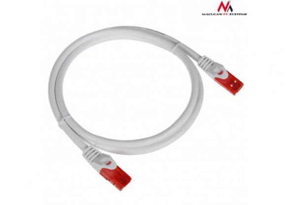 MCTV-301 W 47265 Przewód kabel patchcord UTP cat6 wtyk-wtyk 1m biały
