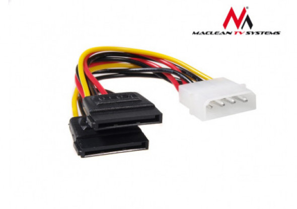 MCTV-632 Kabel adapter zasilania Molex 2xSATA 15 cm Maclean
