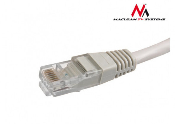 MCTV-648 Przewód, kabel patchcord UTP 5e wtyk-wtyk 15 m szary