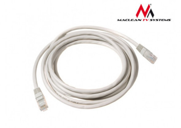MCTV-652 Przewód, kabel patchcord UTP 5e wtyk-wtyk 3 m szary Maclean