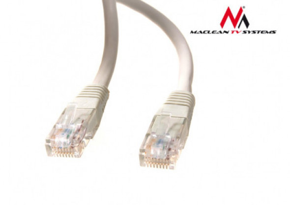 MCTV-656 Przewód, kabel patchcord UTP cat6 wtyk-wtyk 15 m szary Maclean
